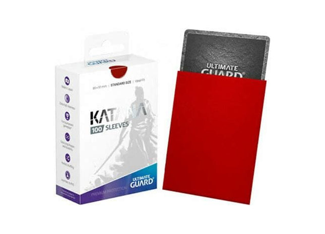 Gamers Guild AZ Katana Katana Sleeve Red (100ct) Standard Size Discontinue