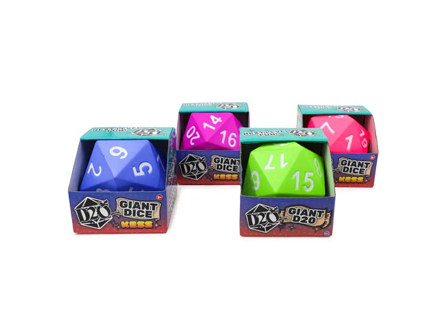 Gamers Guild AZ Kess Games Giant D20: Soft Foam Oversized Dice Faire