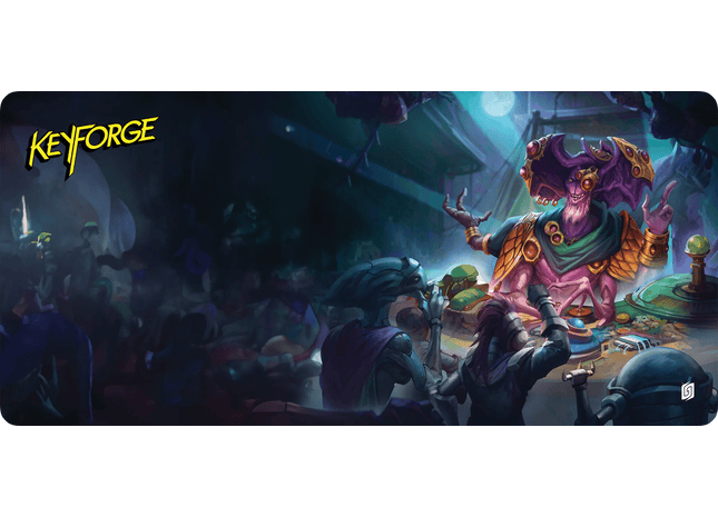 Gamers Guild AZ Keyforge Keyforge:  Ekwidon - "Blue Light Special" Extra-Wide Playmat Asmodee