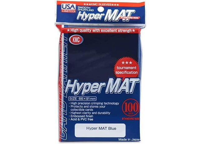 Gamers Guild AZ KMC Card Sleeves: Hyper Matte Blue, USA Pack (100) Southern Hobby