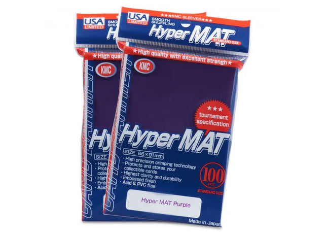 Gamers Guild AZ KMC KMC Card Sleeves: Hyper Mat - Purple 100ct ACD Distribution