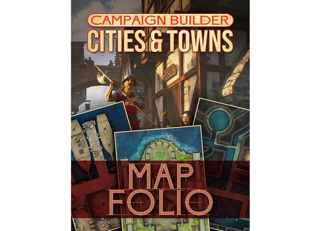 Gamers Guild AZ Kobold Press Campaign Builder: Cities and Towns Map Folio GTS