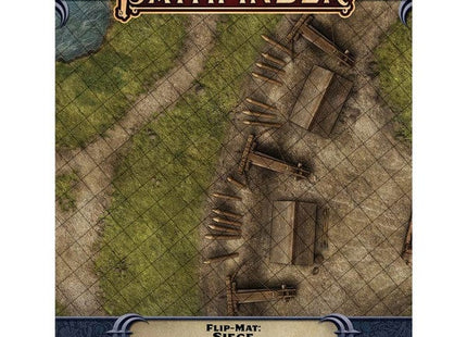 Gamers Guild AZ Kobold Press Pathfinder 2E: Flip-Mat: Siege (Pre-Order) ACD Distribution