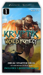 Gamers Guild AZ Kryptik Kryptik TCG: Wicked Prophecy Wave 1 Starter Deck - Druac (Pre-Order) Southern Hobby
