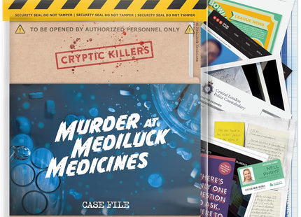 Gamers Guild AZ LA Brands LTD Cryptic Killers: Murder at MediLuck Medicines (Pre-Order) ACD Distribution