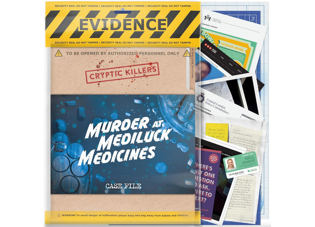 Gamers Guild AZ LA Brands LTD Cryptic Killers: Murder at MediLuck Medicines (Pre-Order) ACD Distribution
