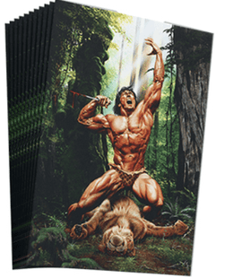 Gamers Guild AZ Lazarus Rising Games Overpower TCG: Edgar Rice Burroughs and the World Legends: Titan Shield Sleeves: Tarzan (100ct) (Pre-Order) GTS