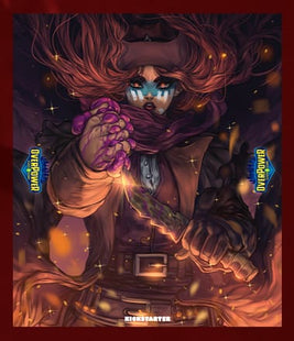 Gamers Guild AZ Lazarus Rising Games Overpower TCG: The Few and Cursed - The Redhead Premium Double Playmat (Pre-Order) Kickstarter