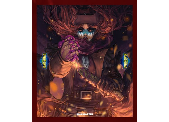 Gamers Guild AZ Lazarus Rising Games Overpower TCG: The Few and Cursed - The Redhead Premium Double Playmat (Pre-Order) Kickstarter
