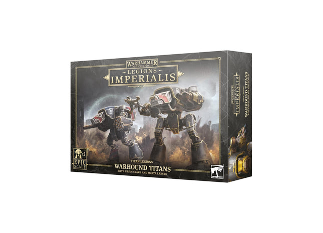 Gamers Guild AZ Legions Imperialis Warhammer Legions Legions Imperialis: Warhound Scout Titans with Turbo Laster Destructors and Vulcan Mega-Boulters (Pre-Order) Games-Workshop