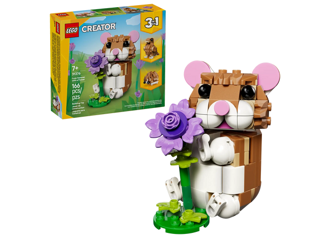 Gamers Guild AZ Lego Lego: Cute Hamster with a Flower (31376) Toyhouse