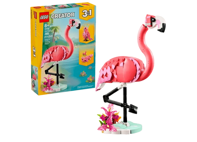 Gamers Guild AZ Lego Lego: Wild Animals 3-in-1: Pink Flamingo Toyhouse