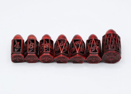 Gamers Guild AZ Let's Play Games LPG Dice: Bullet RPG Set - Red (Pre-Order) AGD