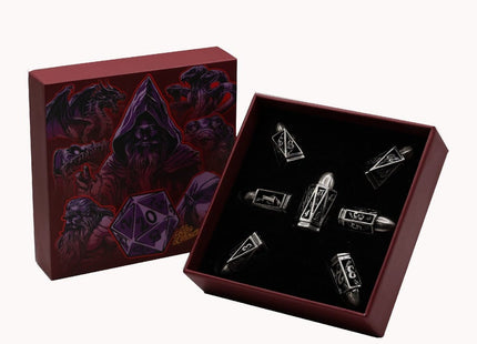 Gamers Guild AZ Let's Play Games LPG Dice: Bullet RPG Set - Silver (Pre-Order) AGD