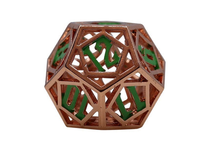 Gamers Guild AZ Let's Play Games LPG Dice: Diamond RPG Set - Copper/Green (Pre-Order) AGD