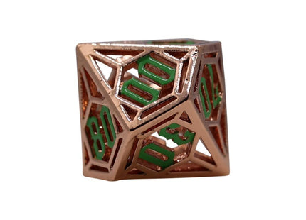Gamers Guild AZ Let's Play Games LPG Dice: Diamond RPG Set - Copper/Green (Pre-Order) AGD