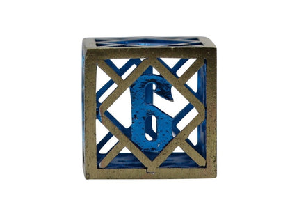 Gamers Guild AZ Let's Play Games LPG Dice: Diamond RPG Set - Gold/Blue (Pre-Order) AGD