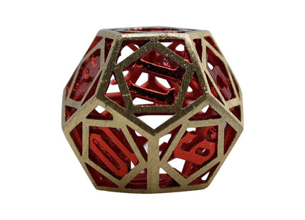 Gamers Guild AZ Let's Play Games LPG Dice: Diamond RPG Set - Gold/Red (Pre-Order) AGD