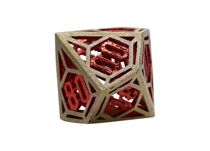Gamers Guild AZ Let's Play Games LPG Dice: Diamond RPG Set - Gold/Red (Pre-Order) AGD