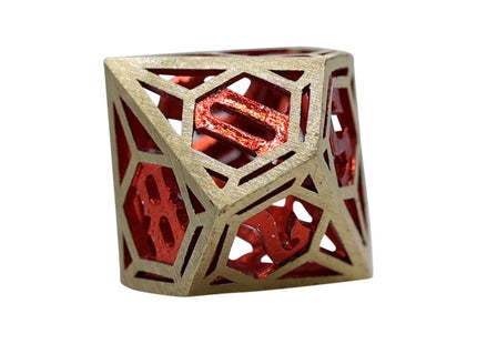Gamers Guild AZ Let's Play Games LPG Dice: Diamond RPG Set - Gold/Red (Pre-Order) AGD