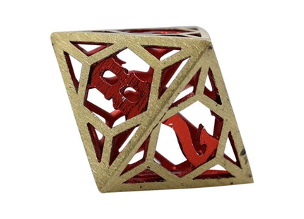 Gamers Guild AZ Let's Play Games LPG Dice: Diamond RPG Set - Gold/Red (Pre-Order) AGD