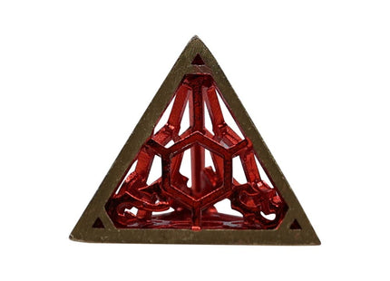 Gamers Guild AZ Let's Play Games LPG Dice: Diamond RPG Set - Gold/Red (Pre-Order) AGD