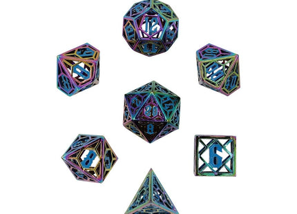 Gamers Guild AZ Let's Play Games LPG Dice: Diamond RPG Set - Rainbow/Blue (Pre-Order) AGD
