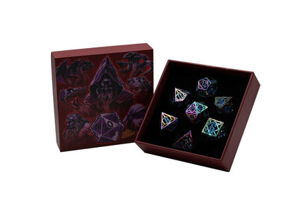 Gamers Guild AZ Let's Play Games LPG Dice: Diamond RPG Set - Rainbow/Blue (Pre-Order) AGD