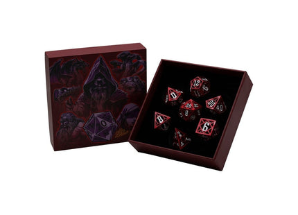 Gamers Guild AZ Let's Play Games LPG Dice: Diamond RPG Set - Red/White (Pre-Order) AGD