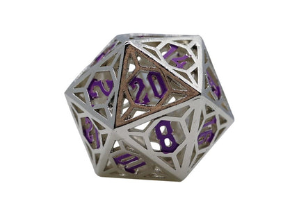 Gamers Guild AZ Let's Play Games LPG Dice: Diamond RPG Set - Silver/Purple (Pre-Order) AGD