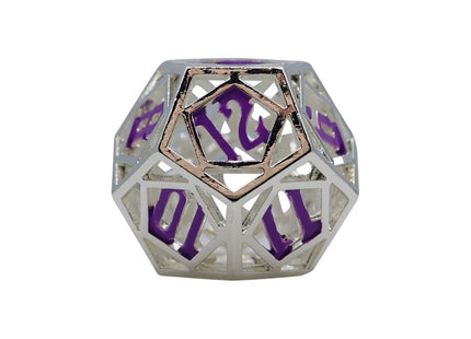 Gamers Guild AZ Let's Play Games LPG Dice: Diamond RPG Set - Silver/Purple (Pre-Order) AGD