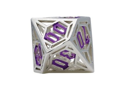 Gamers Guild AZ Let's Play Games LPG Dice: Diamond RPG Set - Silver/Purple (Pre-Order) AGD