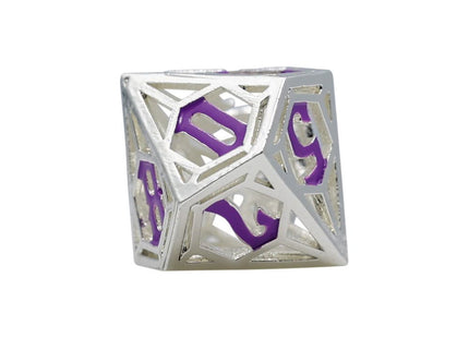 Gamers Guild AZ Let's Play Games LPG Dice: Diamond RPG Set - Silver/Purple (Pre-Order) AGD