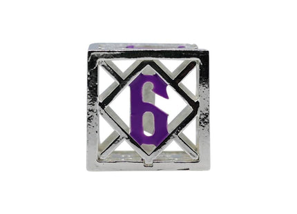 Gamers Guild AZ Let's Play Games LPG Dice: Diamond RPG Set - Silver/Purple (Pre-Order) AGD