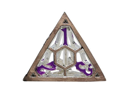 Gamers Guild AZ Let's Play Games LPG Dice: Diamond RPG Set - Silver/Purple (Pre-Order) AGD