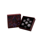 Gamers Guild AZ Let's Play Games LPG Dice: Diamond RPG Set - Silver/Purple (Pre-Order) AGD
