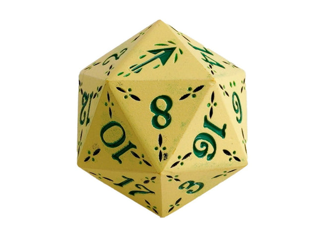 Gamers Guild AZ Let's Play Games LPG Dice: Dual D20 Advantage Set - Rogue (Gold/Green) Warrior (Purple/Silver) (Pre-Order) AGD