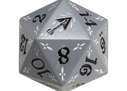 Gamers Guild AZ Let's Play Games LPG Dice: Dual D20 Advantage Set - Rogue (Silver/Black) Warrior (Yellow/Black) (Pre-Order) AGD