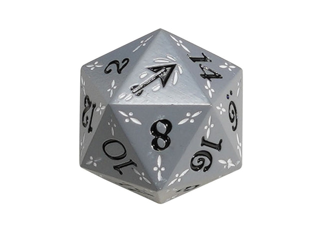 Gamers Guild AZ Let's Play Games LPG Dice: Dual D20 Advantage Set - Rogue (Silver/Black) Warrior (Yellow/Black) (Pre-Order) AGD