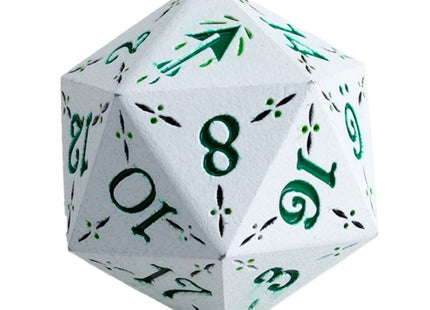 Gamers Guild AZ Let's Play Games LPG Dice: Dual D20 Advantage Set - Rogue (White/Green) Warrior (Red/Black) (Pre-Order) AGD
