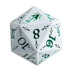 Gamers Guild AZ Let's Play Games LPG Dice: Dual D20 Advantage Set - Rogue (White/Green) Warrior (Red/Black) (Pre-Order) AGD