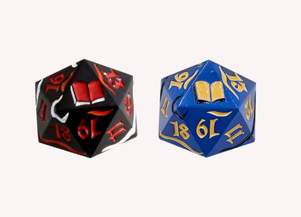 Gamers Guild AZ Let's Play Games LPG Dice: Dual Spindown Mage - Blue/Gold Black/Red (Pre-Order) AGD