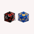Gamers Guild AZ Let's Play Games LPG Dice: Dual Spindown Mage - Blue/Gold Black/Red (Pre-Order) AGD