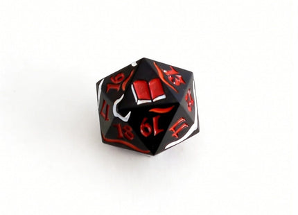 Gamers Guild AZ Let's Play Games LPG Dice: Dual Spindown Mage - Blue/Gold Black/Red (Pre-Order) AGD