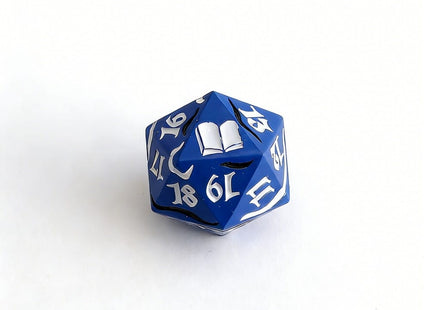 Gamers Guild AZ Let's Play Games LPG Dice: Dual Spindown Mage - Blue/White Purple/Gold (Pre-Order) AGD
