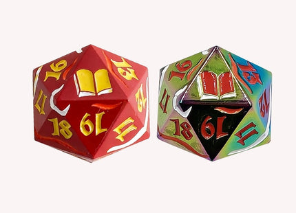 Gamers Guild AZ Let's Play Games LPG Dice: Dual Spindown Mage - Red/Yellow Rainbow/Red (Pre-Order) AGD