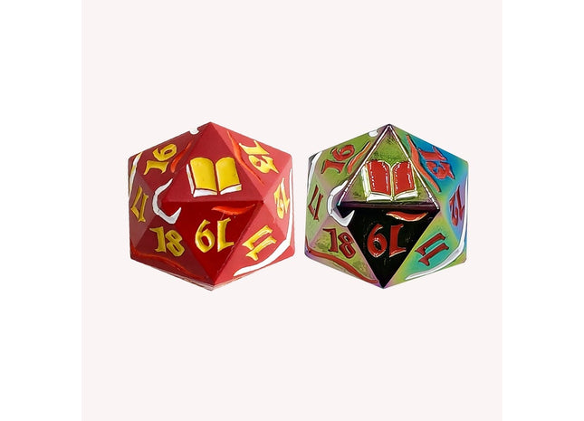Gamers Guild AZ Let's Play Games LPG Dice: Dual Spindown Mage - Red/Yellow Rainbow/Red (Pre-Order) AGD