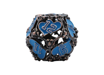 Gamers Guild AZ Let's Play Games LPG Dice: Heart RPG Set - Copper/Blue (Pre-Order) AGD