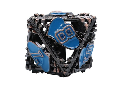 Gamers Guild AZ Let's Play Games LPG Dice: Heart RPG Set - Copper/Blue (Pre-Order) AGD