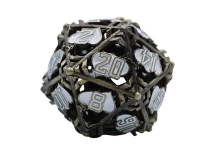 Gamers Guild AZ Let's Play Games LPG Dice: Heart RPG Set - Gold/Silver (Pre-Order) AGD